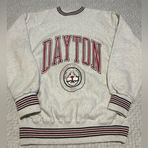 Vintage University of Dayton Heavyweight Pro Weave College Sweatshirt Fits M